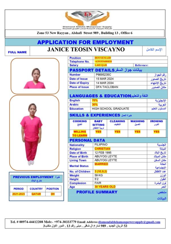 GLYDEL BUENAVISTA<br><br> Driver –  Philippines